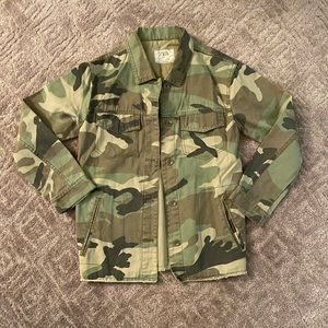 Girls ZARA Camo Light Jacket sz 10 MINT!